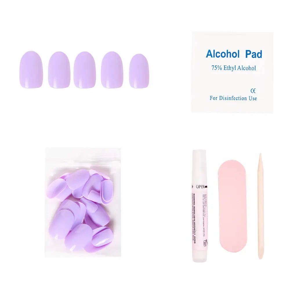 Glamnetic Press On Nails - Lilac - Lace and Grace Boutique