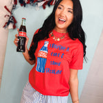 Bought A Coke Tee - Paprika Red - Lace and Grace Boutique