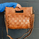Bedstu Orchid Crossbody Bag - Tan Oats Rustic