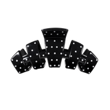 Teleties Classic Claw Clip | Medium - Black Polka Dot Party