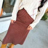 Multicolor Stitch Detail Button Down Knit Cardigan - Oatmeal