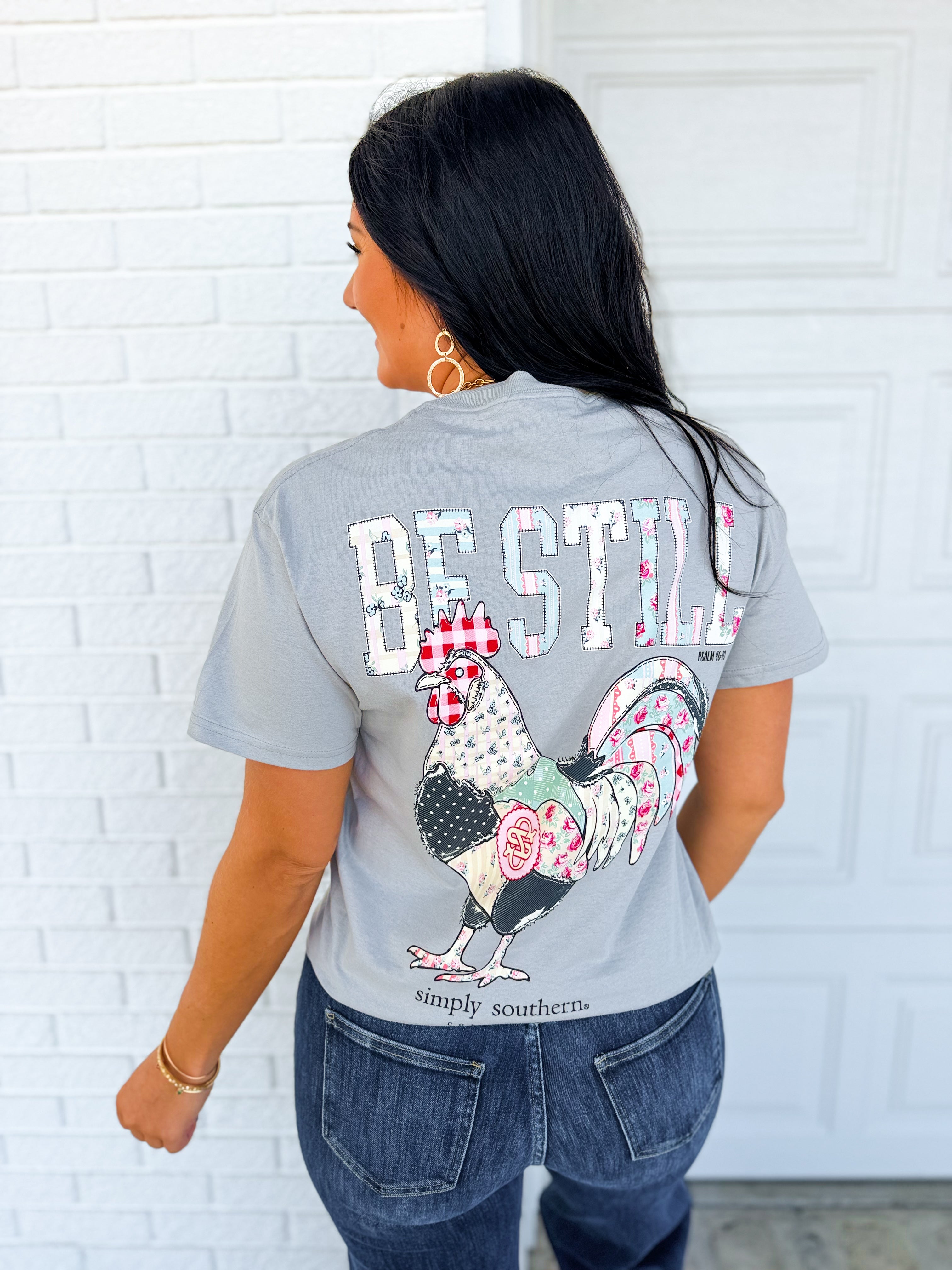 Simply Southern Be Still Graphic Tee - Lunar - Lace and Grace Boutique