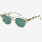 FREYRS Cameron Acetate Unisex Round Sunglasses - Crystal Gray - Lace and Grace Boutique