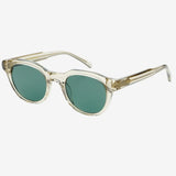 FREYRS Cameron Acetate Unisex Round Sunglasses - Crystal Gray - Lace and Grace Boutique