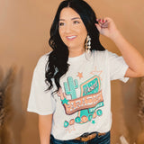 Desert Paradise Hotel Graphic Tee - White