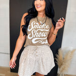 Smoke Show Muscle Crop Top - Faded Brown - Lace and Grace Boutique