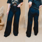 The Livy Wide Leg Jeans - Dark