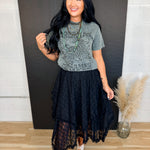 Dream On Dreamer Mineral Wash Graphic Tee - Stone Gray - Lace and Grace Boutique