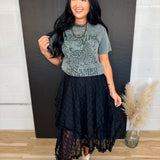 Dream On Dreamer Mineral Wash Graphic Tee - Stone Gray - Lace and Grace Boutique