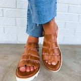 BedStu Perfect Leather Sandal - Tan Rustic