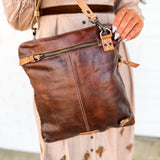 BedStu Aiken Crossbody Bag - Teak Oats Rustic