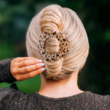 Teleties Flat Circle Hair Clip | Large - Blonde Tortoise