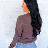 Pumpkin Season Mineral Washed Sweatshirt - Brown