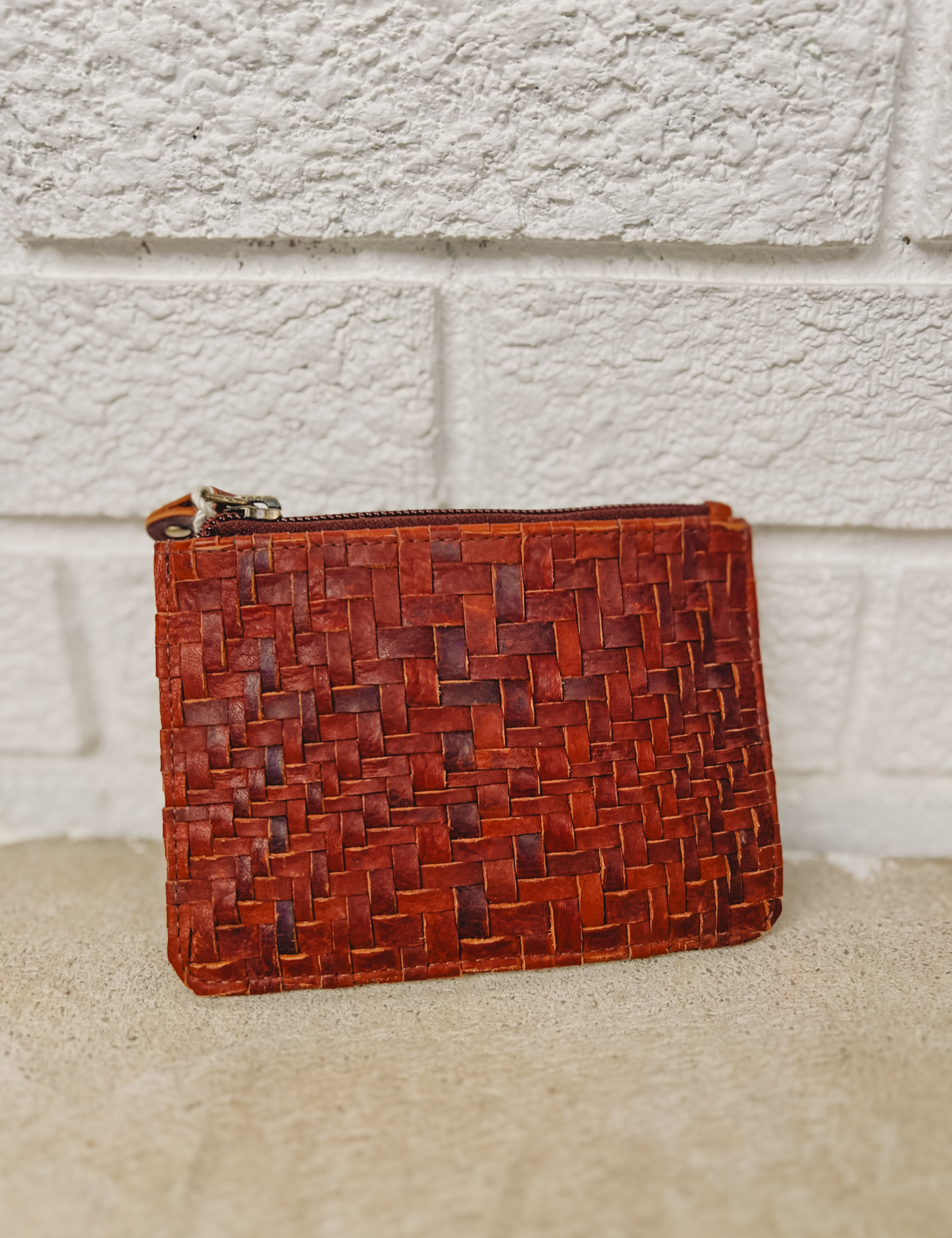 American Darling Woven Leather Coin Wallet - Lace and Grace Boutique