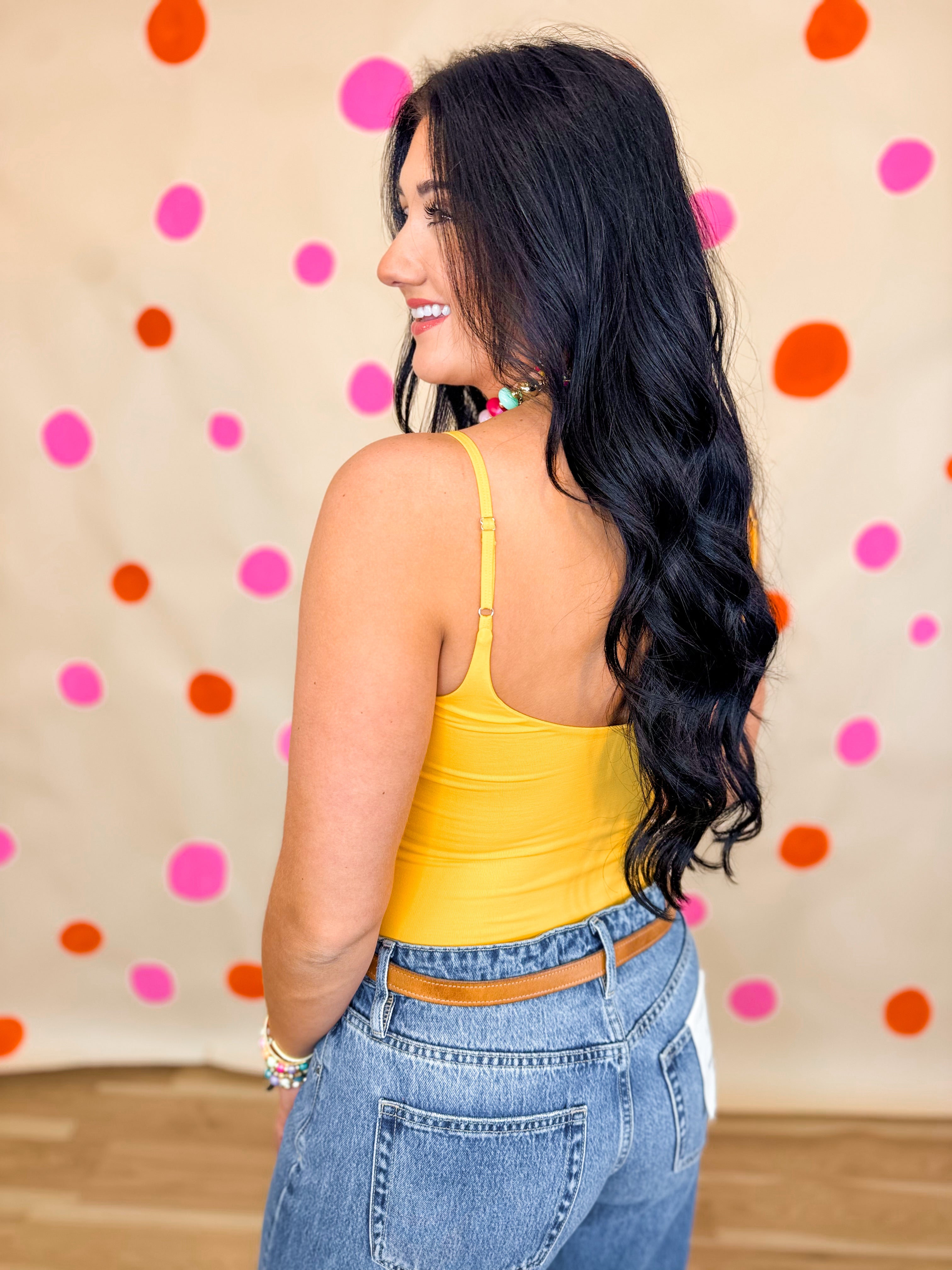 Solid Seamless Bodysuit - Bright Orange - Lace and Grace Boutique