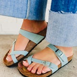 Birkenstock Mayari Birko-Flor Sandal - Pure Sage - Lace and Grace Boutique