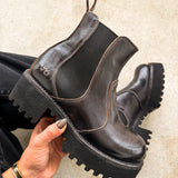 BedStu Valda Hi Chelsea Boot - Black Rustic