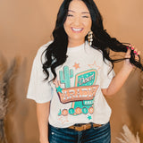 Desert Paradise Hotel Graphic Tee - White