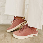 Birkenstock Bend Low Sneaker - Pink Clay/Oyster - Lace and Grace Boutique