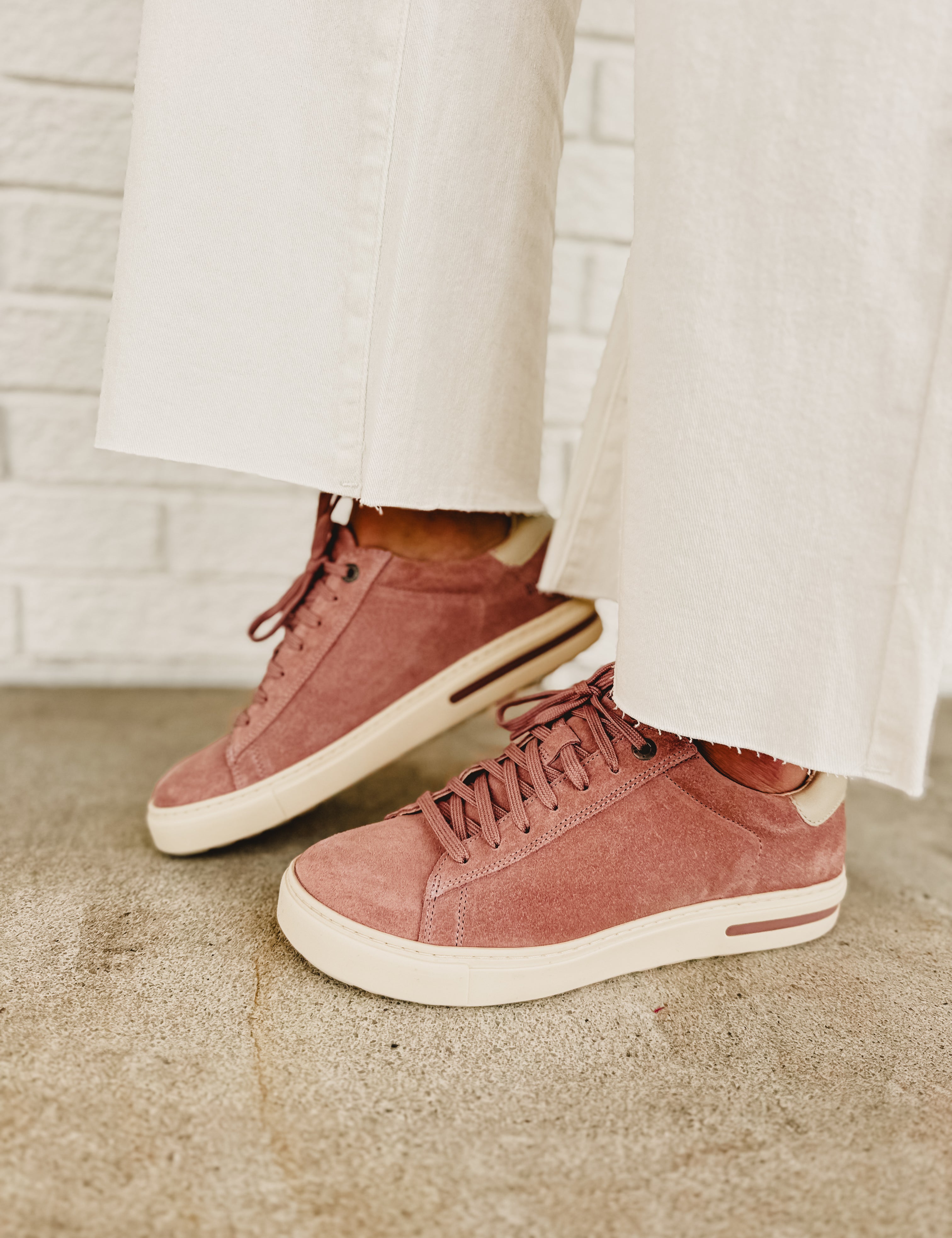 Birkenstock Bend Low Sneaker - Pink Clay/Oyster - Lace and Grace Boutique