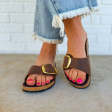 Birkenstock Madrid Big Buckle Oiled Leather Sandal - Habana