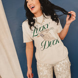 Lucky Duck Graphic Tee - Vintage Artic - Lace and Grace Boutique