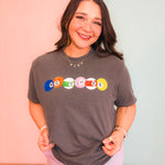 Mother Pool Ball Graphic Tee - Charcoal - Lace and Grace Boutique