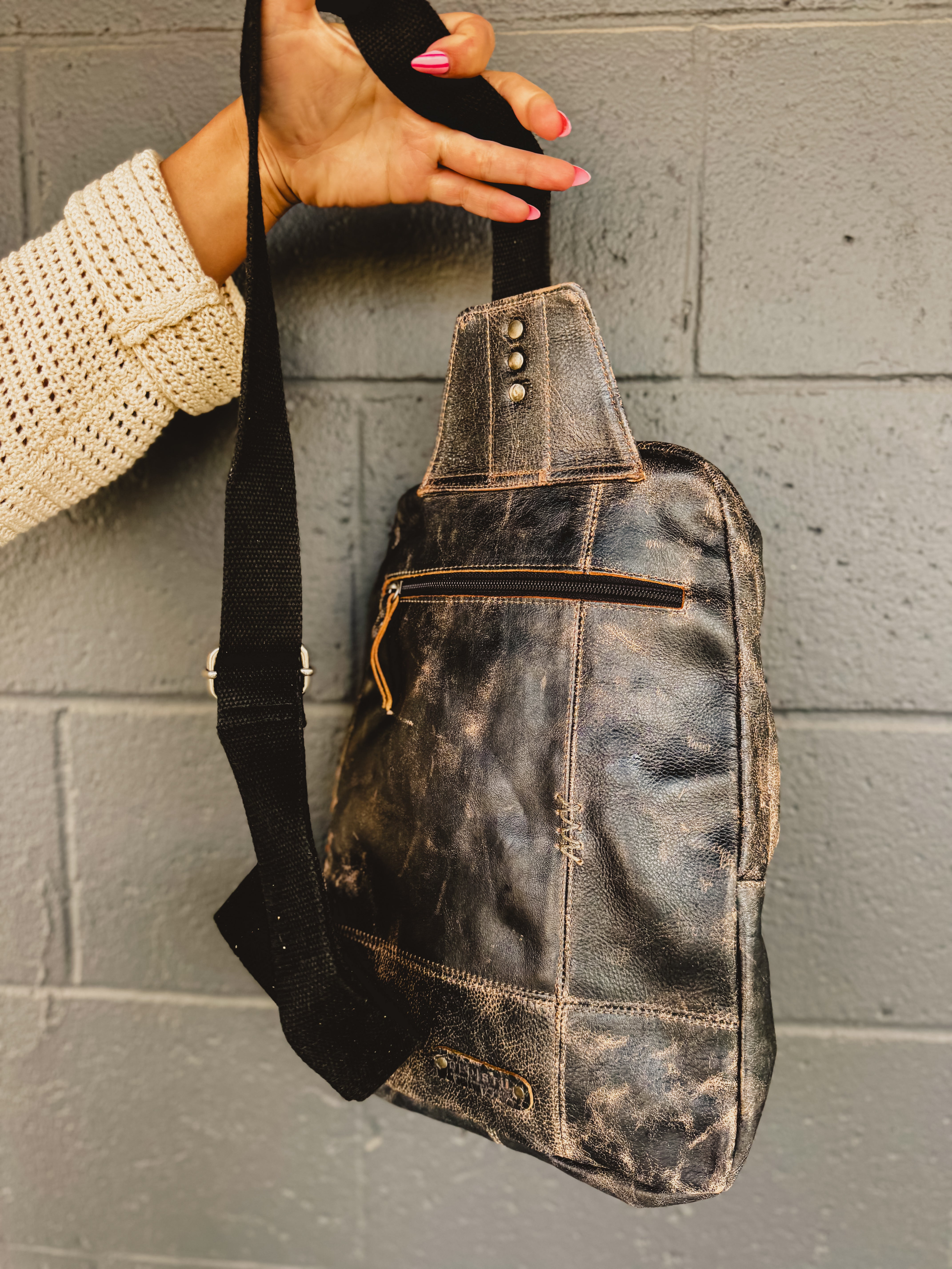 BedStu Boss Sling Bag - Black Lux - Lace and Grace Boutique