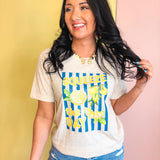 Squeeze The Day Graphic Tee - Oatmeal - Lace and Grace Boutique