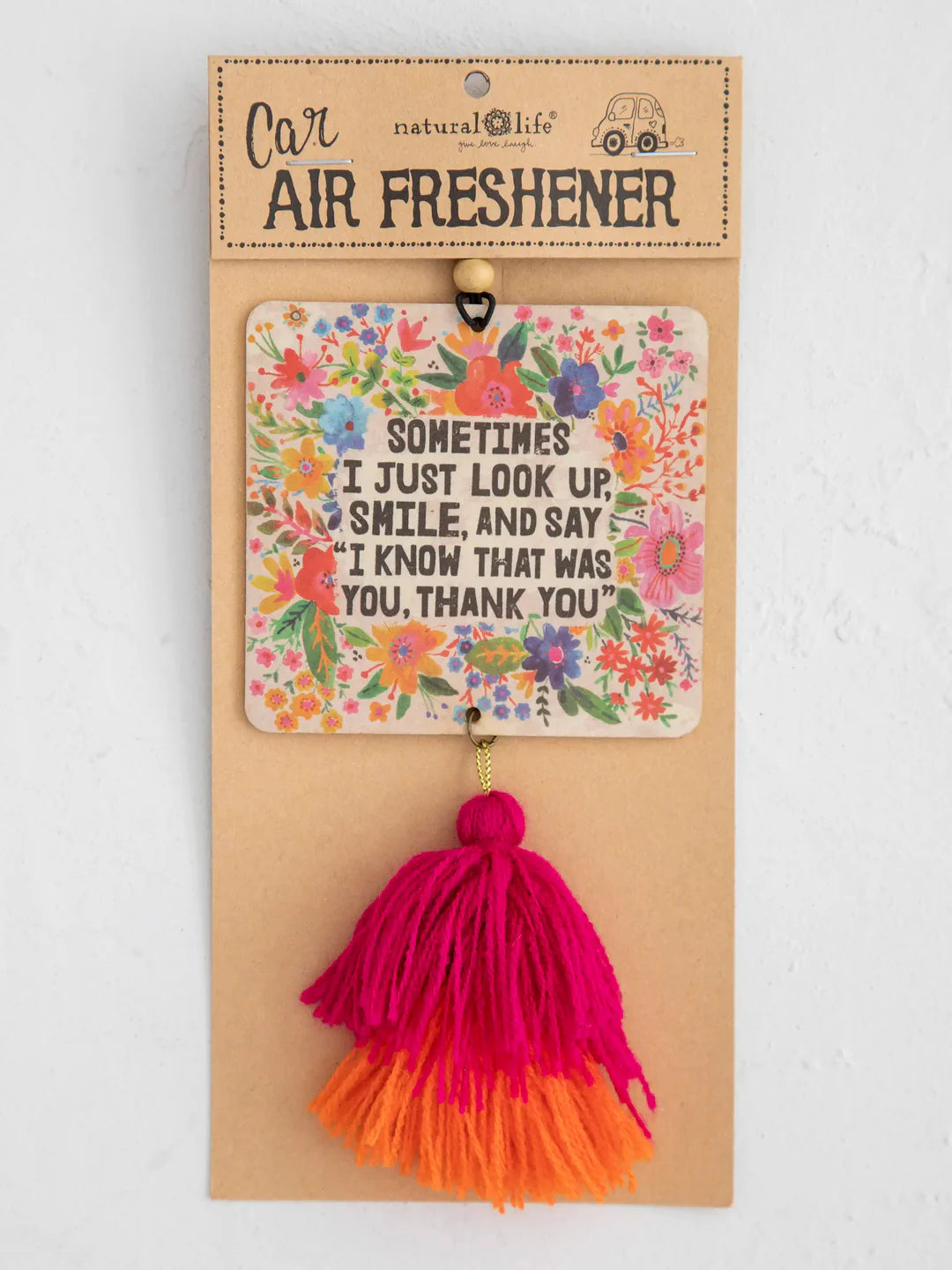Natural Life Car Air Freshener - Sometimes - Lace and Grace Boutique