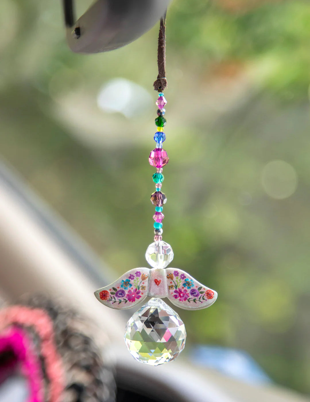 Natural Life Sun Catcher Car Charm - Angel - Lace and Grace Boutique