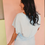 Textured Knit Loose Fit Set - Sky