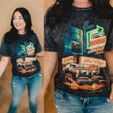 Midnight In Vegas Graphic Tee - Vintage Black