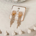 Starburst Statement Earrings - Gold - Lace and Grace Boutique