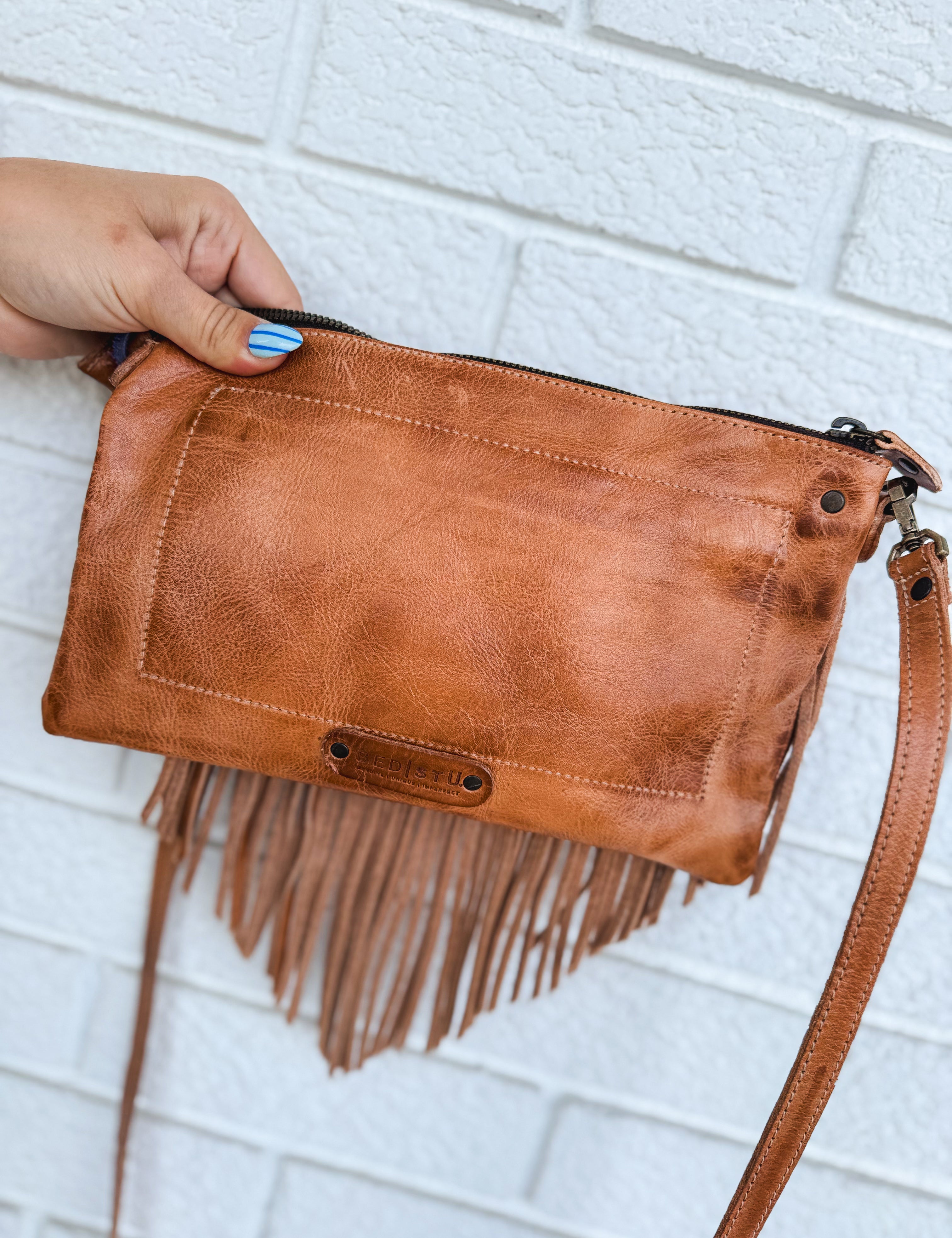 BedStu Silverrock Fringe Crossbody - Tan DD - Lace and Grace Boutique