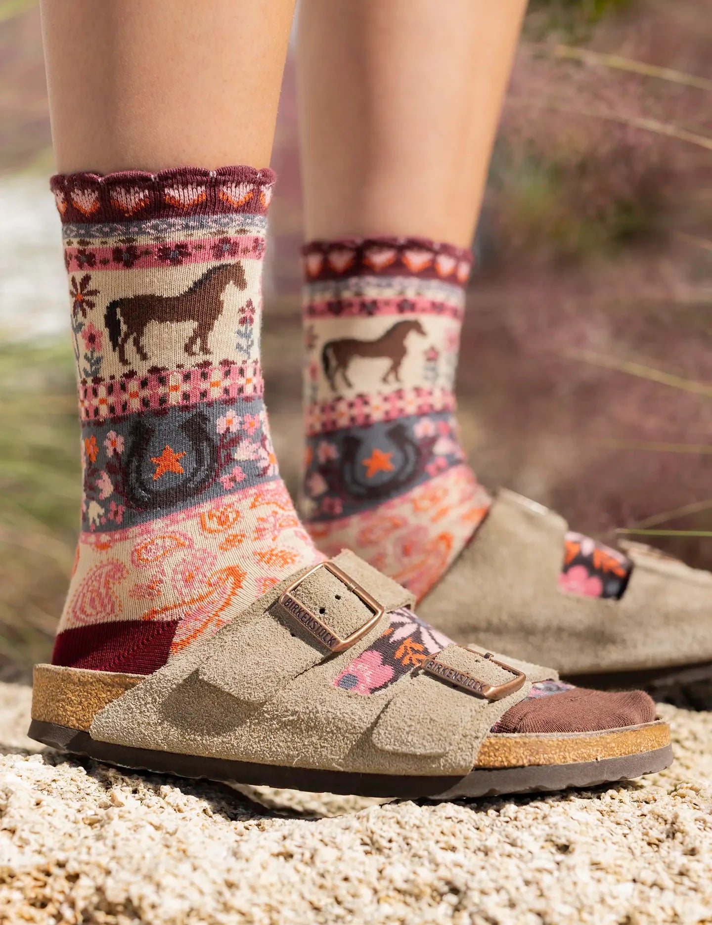 Natural Life Boho Sock Set - Horse - Lace and Grace Boutique