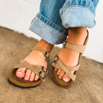 Birkenstock Franca Oiled Leather Sandal - Tobacco Brown - Lace and Grace Boutique