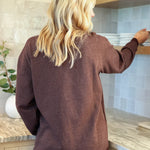 Natural Life Comfy Pocket Sweatshirt - Do it For You Brown - Lace and Grace Boutique