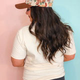 Motherhood Graphic Tee - Ivory/Black - Lace and Grace Boutique