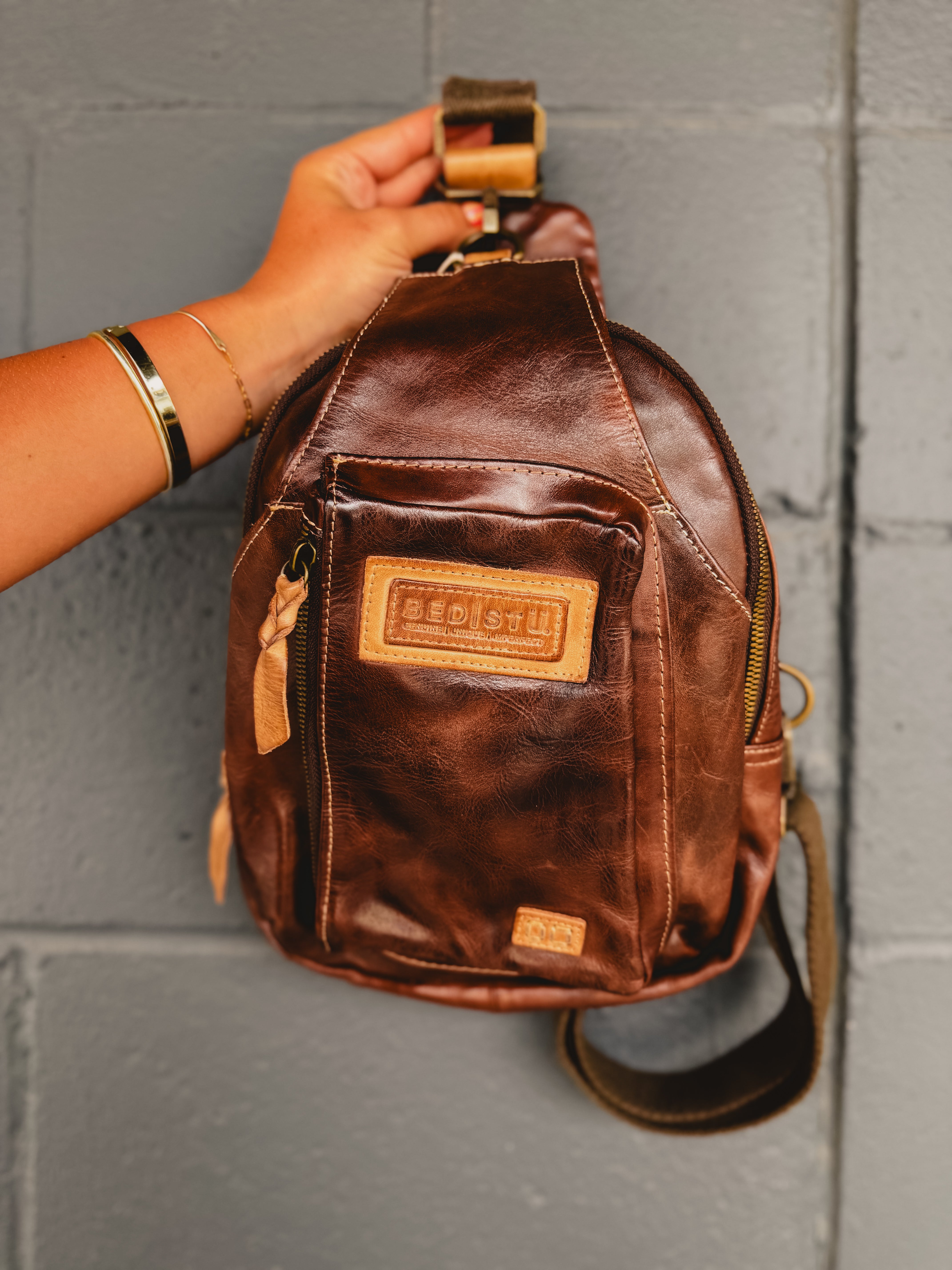 BedStu Beau Sing Backpack - Teak Oats Rustic - Lace and Grace Boutique
