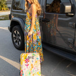 Natural Life Travel Happy Suitcase - Life Is A Canvas Love - Lace and Grace Boutique