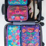 Natural Life Travel Packing Cubes, Set of 4 - Folk Flower