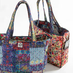 Natural Life Reversible Puffy Tote - Mandala - Lace and Grace Boutique