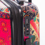 Natural Life Travel Happy Suitcase - Dark Square Patchwork
