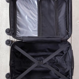 Natural Life Travel Happy Suitcase - Dark Square Patchwork