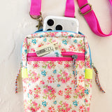 Natural Life 8-In-1 Pocket Crossbody - Pink Bouquet - Lace and Grace Boutique