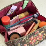 Natural Life Travel Cosmetic Organizer - Crafted Bouquets Chocolate - Lace and Grace Boutique