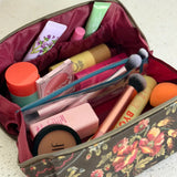 Natural Life Travel Cosmetic Organizer - Crafted Bouquets Chocolate - Lace and Grace Boutique