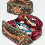 Natural Life Travel Cosmetic Organizer - Crafted Bouquets Chocolate - Lace and Grace Boutique