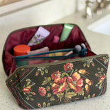 Natural Life Travel Cosmetic Organizer - Crafted Bouquets Chocolate - Lace and Grace Boutique